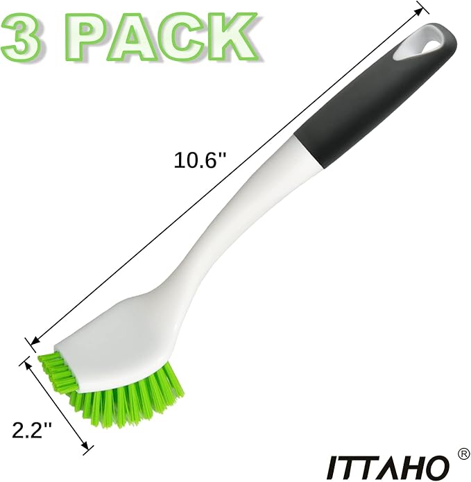 3 Pack Dish Brush, Dish Scrub Brush, Kitchen Scrub Brush - Image 2