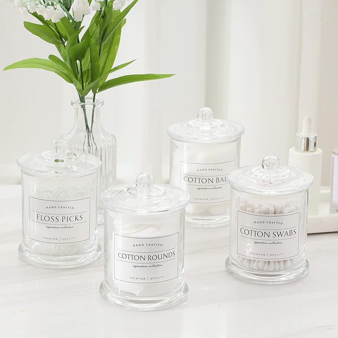 Volisnova 2 Pack Farmhouse Apothecary Jars - Image 4