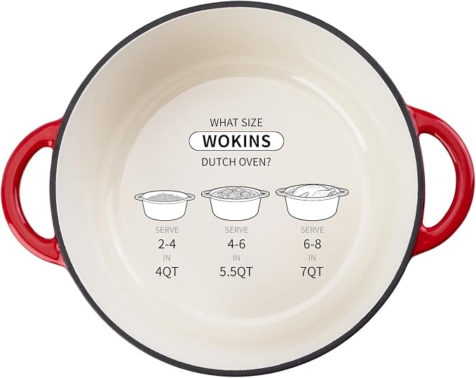 Enameled Cast Iron Dutch Oven - 4QT Pot - Image 9