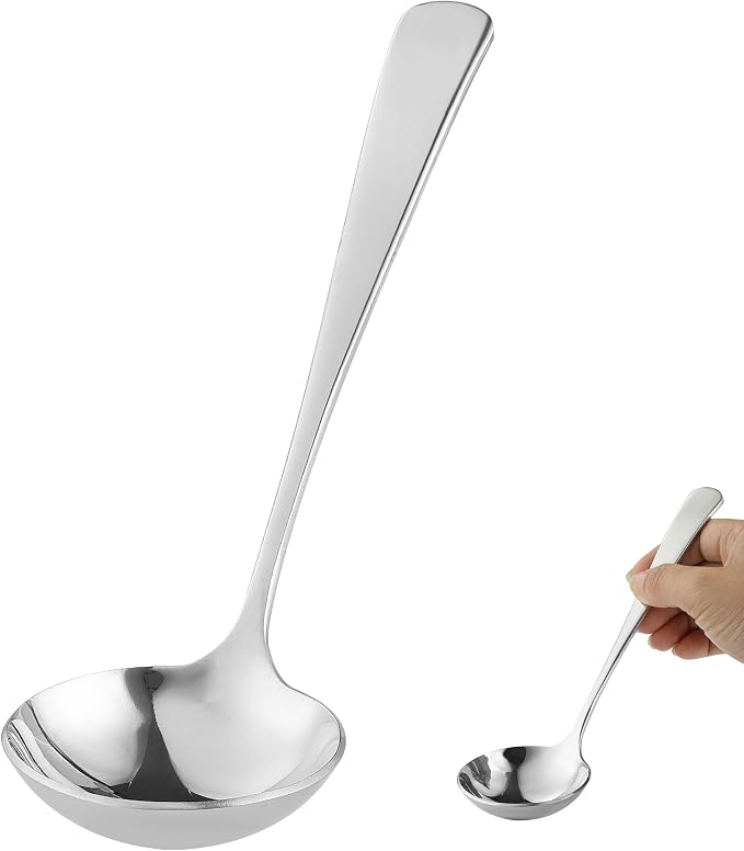 Small Ladle for Serving, 7.8 Inch 18/10 Stainless Steel Mini Gravy Ladle for by Unknown