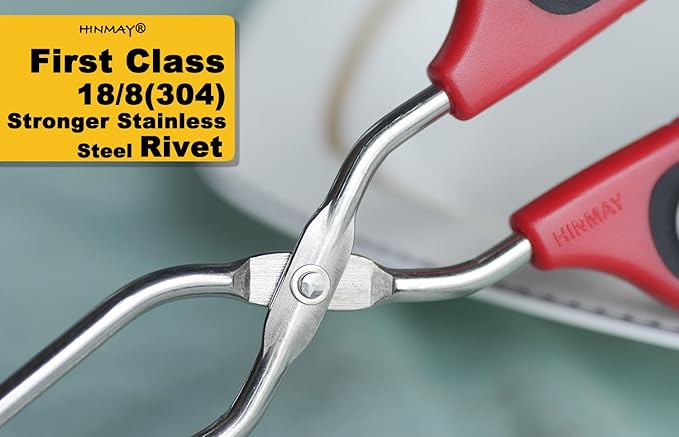 HINMAY Stainless Steel Scissor Tongs 15-Inch Heavy Duty Grilling Tongs - Image 4