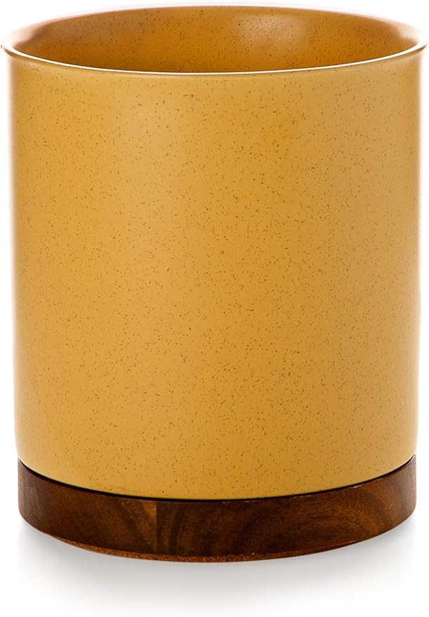 Nucookery 360°Rotating Utensil Holder, 7.2" Large Utensil Crock, Farmhouse - Image 7