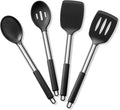 E-far Cooking Utensils Set of 4, Silicone Kitchen Utensils by E-far