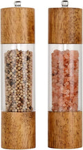 XWXO Premium Acrylic Salt and Pepper Grinder Set, Manual Salt and Pepper Mills- by XWXO