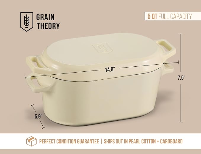 Kook Dutch Oven, For Sourdough Baking, Dual Handles, Enameled Cast Iron - Image 7