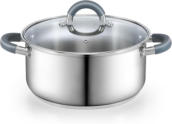 Cook N Home 5.5-Quart Sauce Pot Stainless Steel Stockpot by CookNHome