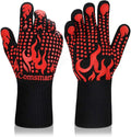 Comsmart BBQ Gloves, 1472 Degree F Heat Resistant Grilling Gloves Silicone by Comsmart