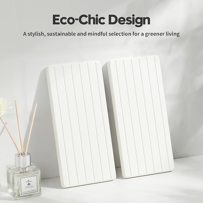 2PCS Water Absorbing Stone Drying Tray Mat - Image 7