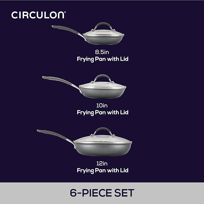 Circulon A1 Series with ScratchDefense Nonstick Induction Frying Pan Set - Image 3