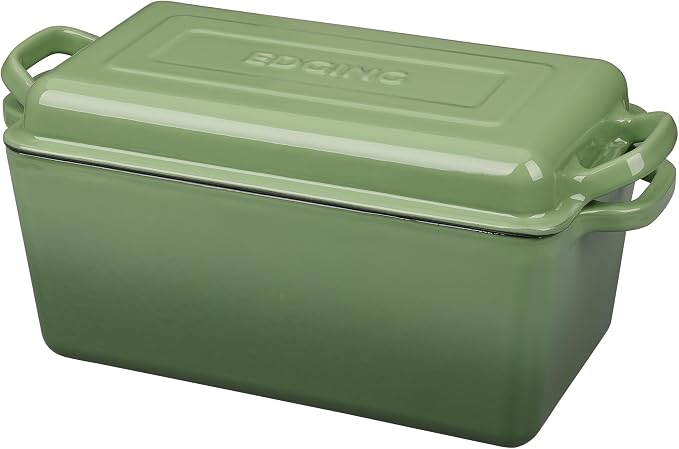 EDGING CASTING Enameled Cast Iron Dutch Oven, Oblong Bread Oven - Image 3