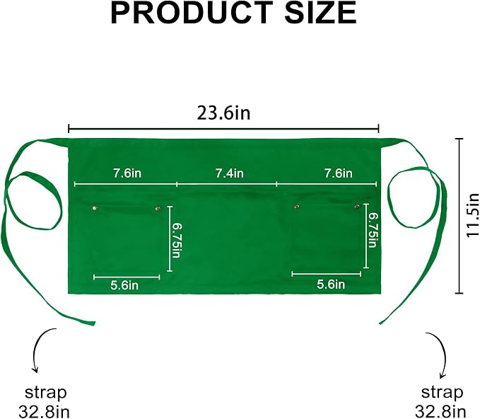 Server Apron with 5 Pockets - Image 5