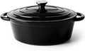 Oval Dutch Oven for Bread Baking, 4.5 Quart Non Stick Enameled Cast Iron Dutch by Kerilyn