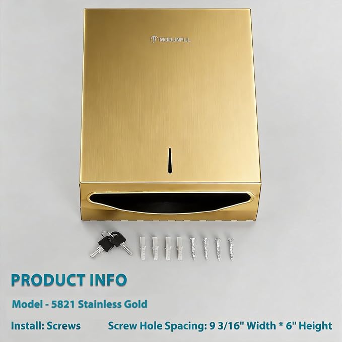 Commercial Paper Towel Dispenser Gold - Image 8