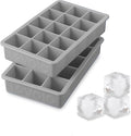 Tovolo Silicone Ice Cube Tray Oyster Gray Pack of 2 BPA Free Ice Tray Mold by Tovolo