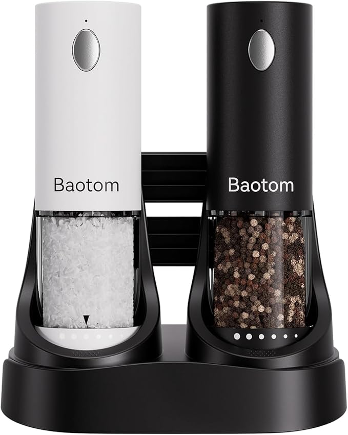 Electric Salt and Pepper Grinder Set by Unknown