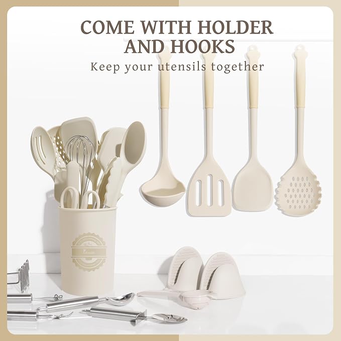 Kikcoin 43Pcs Large Kitchen Utensils Set - Image 7