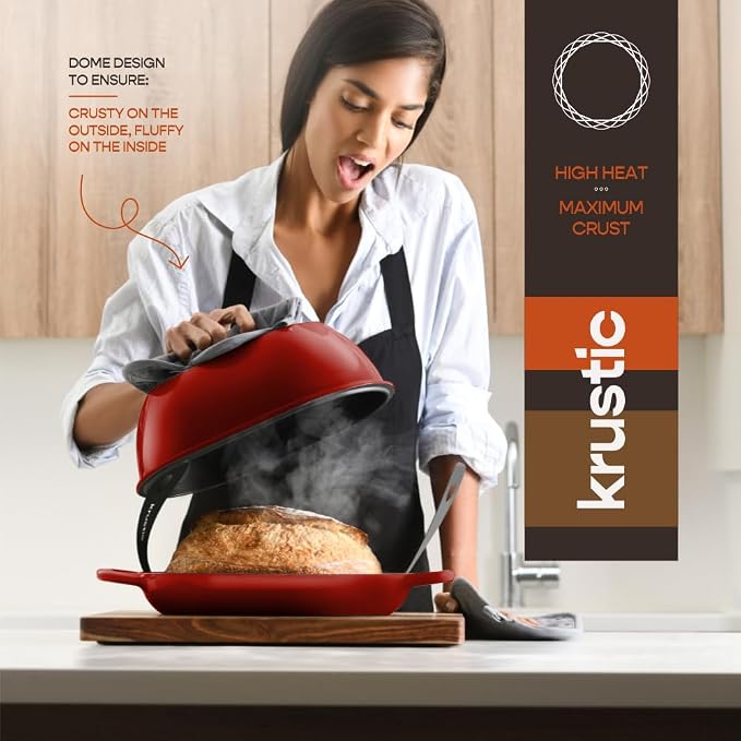 Krustic Enameled Cast Iron Dutch Oven - Image 5