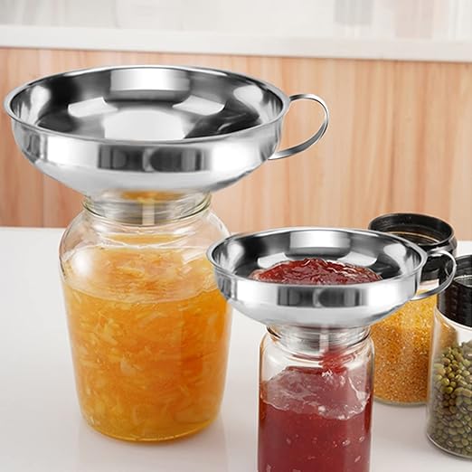 2 PCS Canning Funnel for Wide and Regular Jars, Wide Mouth Funnel Stainless - Image 5