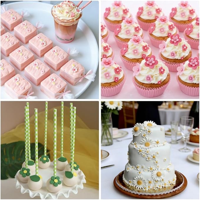 Flower Cookie Cutters, Cake Tools 44 Pcs Snowflake Cookie Cutter Cloud Fondant - Image 6