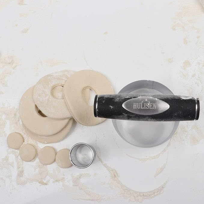 HULISEN 3.5 inch Biscuit Cutter, Stainless Steel Round Cookies Cutter - Image 3