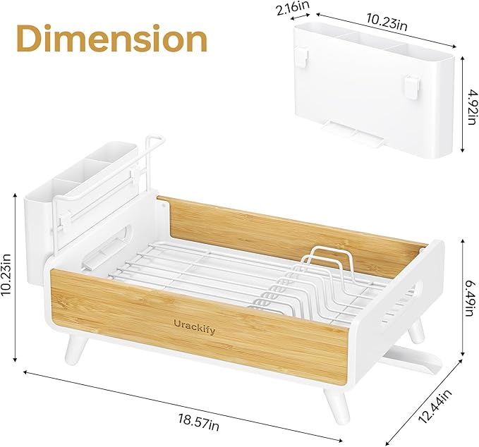 Urackify Dish Drying Rack for Kitchen Counter - Image 8