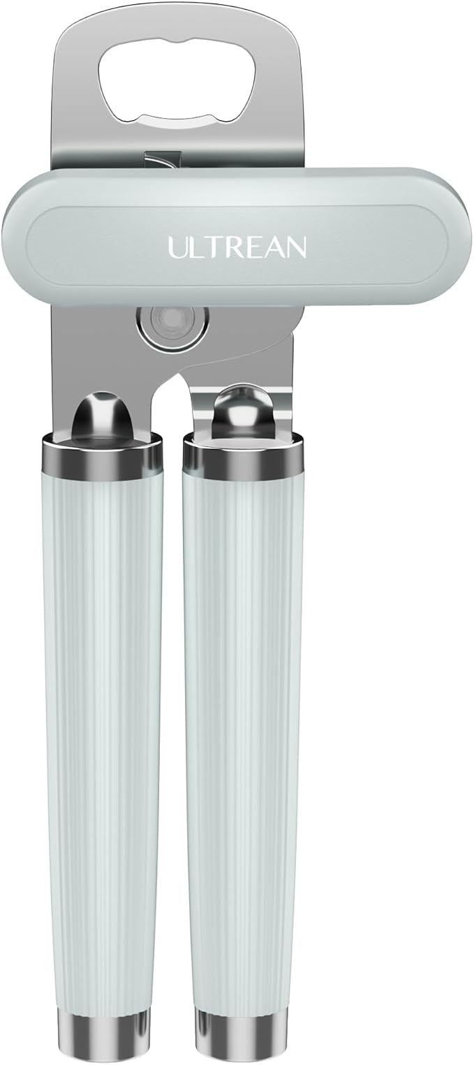 Ultrean Manual Can Opener Bottle Opener, Heavy Duty Stainless Steel Smooth Edge by Ultrean