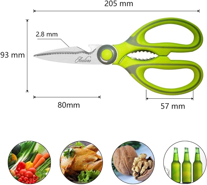 Kitchen Shears, Acelone Premium Heavy Duty Shears Ultra Sharp Stainless Steel - Image 5