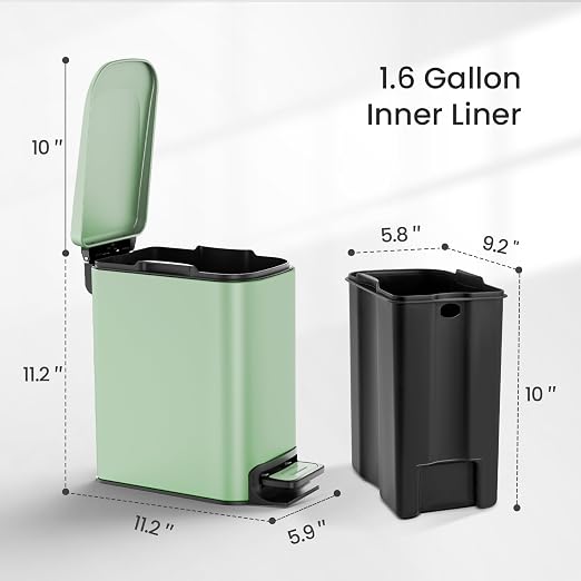 Cesun Small Bathroom Trash Can - Image 6