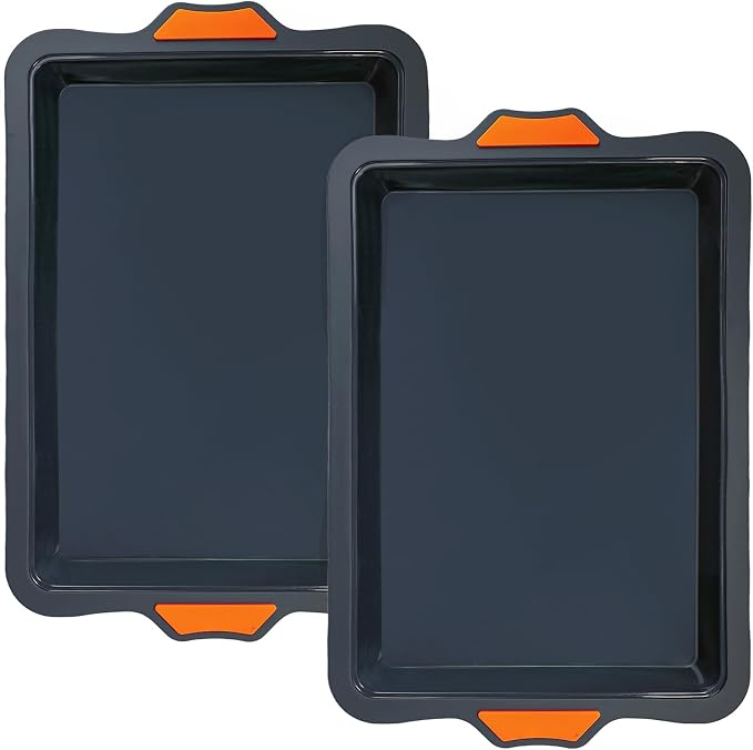 Webake Silicone Quarter Sheet Cake Pan, 9x13 inch Sheet Pans by Webake