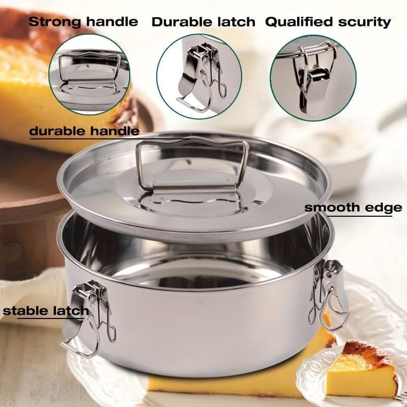 8 inch Flan Molds for Baking, Stainless Steel Quesillera Molde De Flan