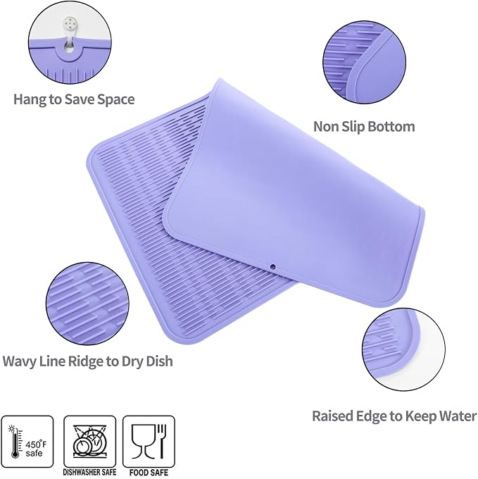 MicoYang Silicone Dish Drying Mat - Image 3