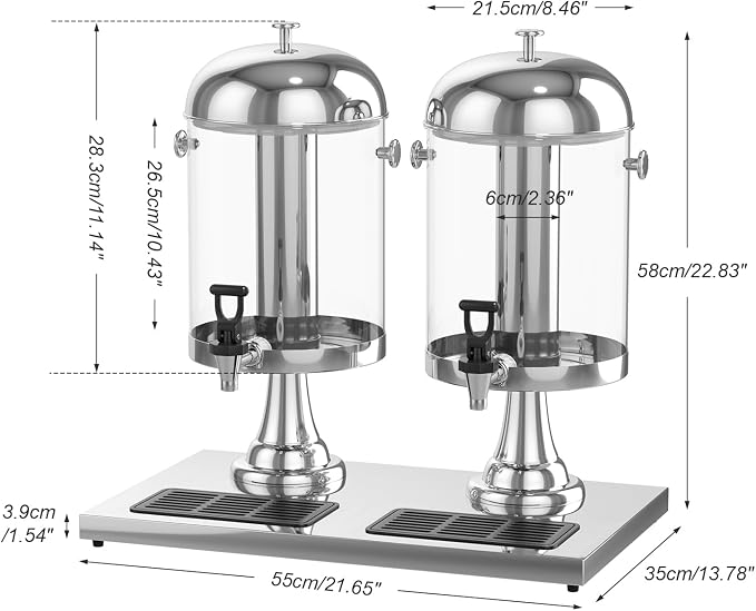 Beverage Dispensers, 4.4 Gallon/16-L Commercial Beverage Dispenser Cold Drink - Image 2