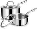 EWFEN 3 Ply Stainless Steel Sauce Pan Set by EWFEN