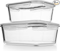 Razab 4 Pc Airtight Large Glass Food Storage Containers by RazabHomeGoods