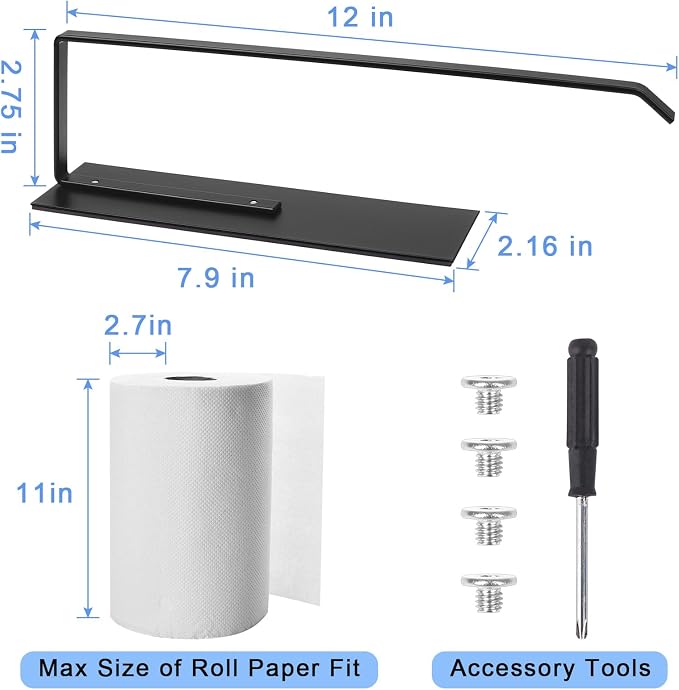 Paper Towel Holder, Magnetic Paper Towel Holder - Image 2