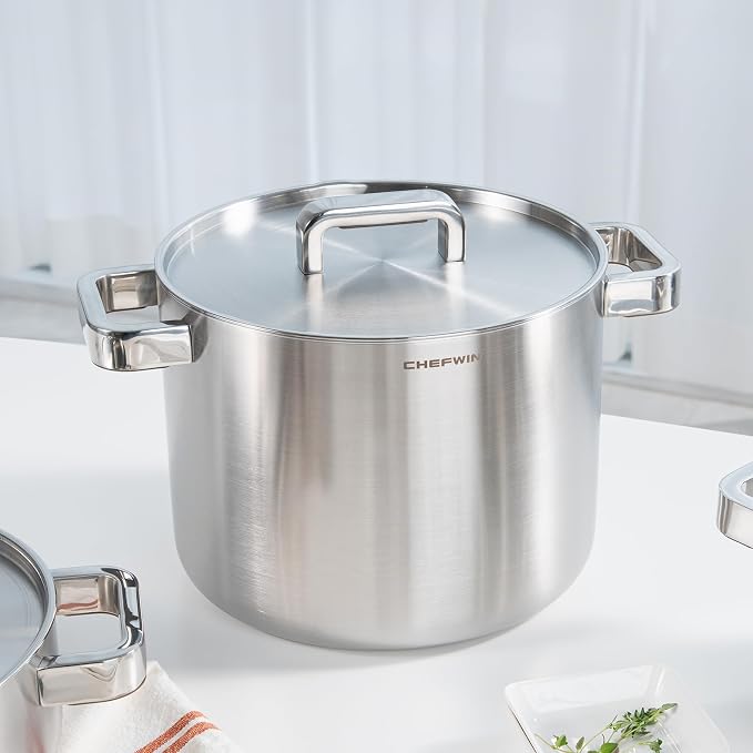 316 Stainless Steel 8.5 Quart Stock Pot - Image 2