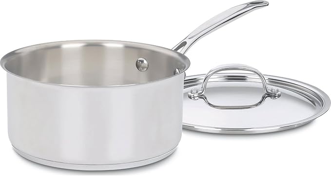 Cuisinart Saucepan w/Cover, Chef's-Classic Stainless Steel Cookware Collection by Cuisinart