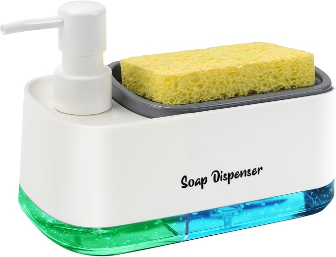 Kitchen Dish Soap Dispenser Set，Dish and Hand Soap Dispenser by Eavida