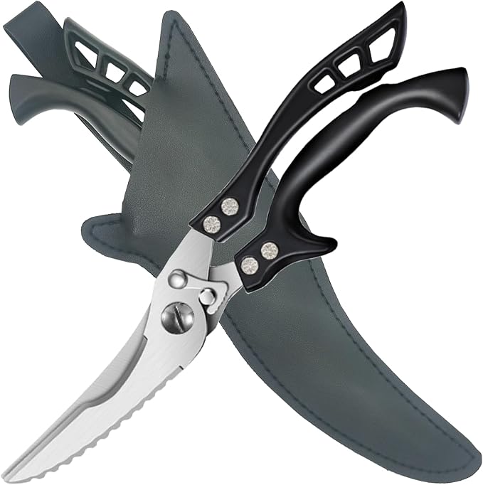 ANDONG Heavy Duty Kitchen Scissors, Professional Poultry Shears, Cooking - Image 9