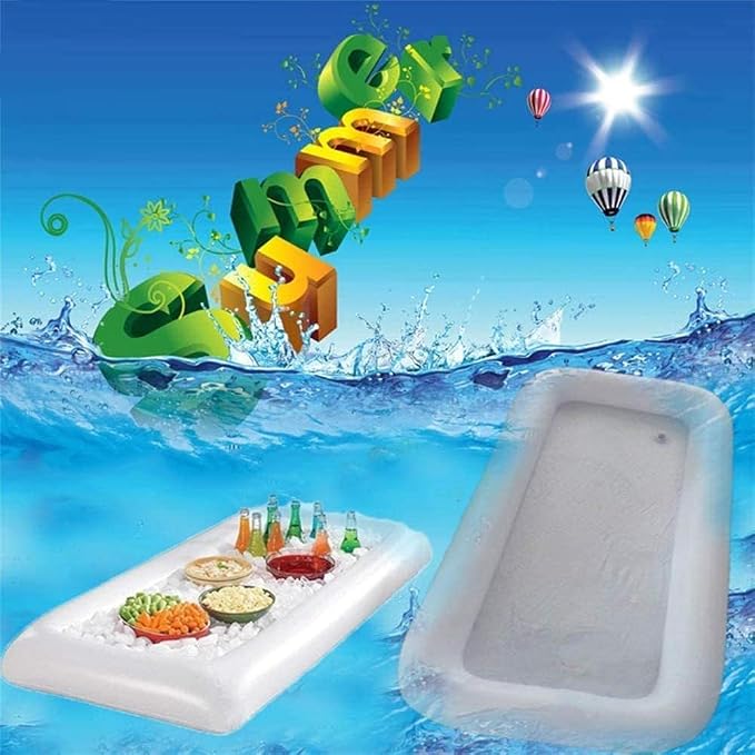 8Pack Party Supplies, Pool Party Buffet Drink Cooler, Ice Tray Food Drink - Image 4