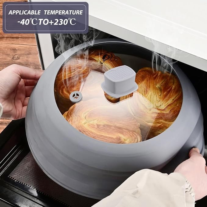 Microwave Splatter Cover Glass Cover Guard Lid - Image 2