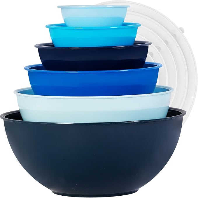 BoxedHome BPA Free Plastic Round Mixing Bowl by BoxedHomeProducts