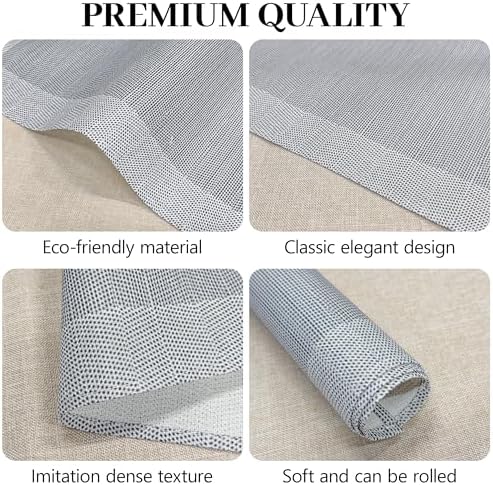 Bloss Placemats Set of 4, Linen Woven Place Mats for Kitchen Table