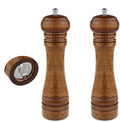 2PCS Salt and Pepper Grinder, Solid Wood Sea Salt and Pepper Shakers, Pepper by Powstro