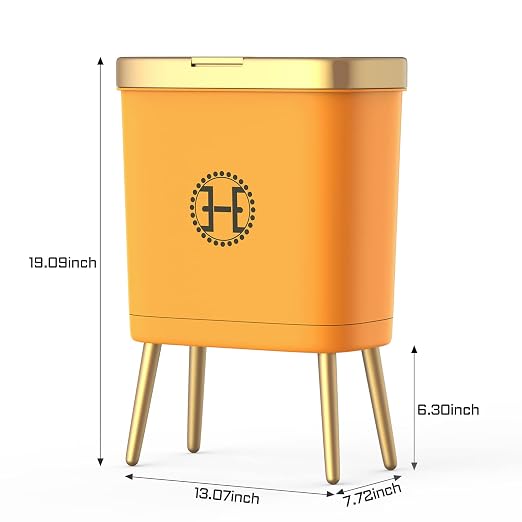 Procade Bedroom Trash Can with Lid, Slim Bathroom Trash Cans with Lids - Image 7