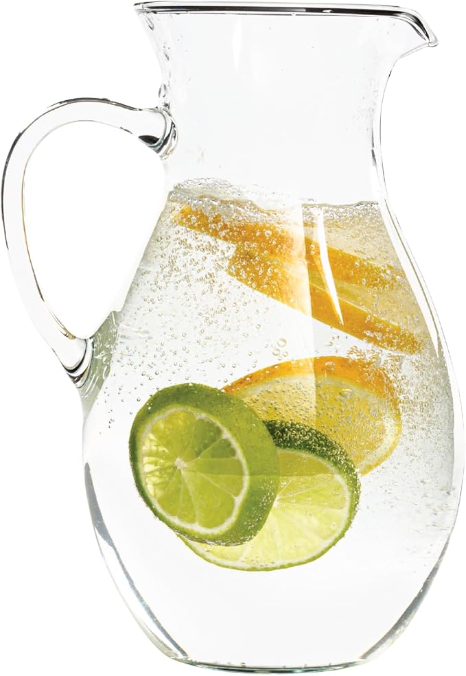 Simax Glass Pitcher With Spout, SMALL 1 Quart Borosilicate Glass Pitchers With by SIMAX