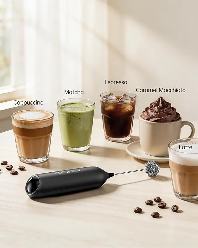 CIRCLE JOY Electric Rechargeable Milk Frother Handheld - Image 9