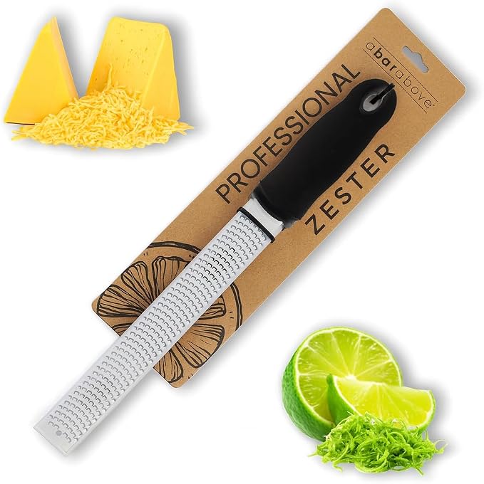 A Bar Above Lemon Zester and Cheese Grater, Professional 12 Inch Stainless by ABarAbove