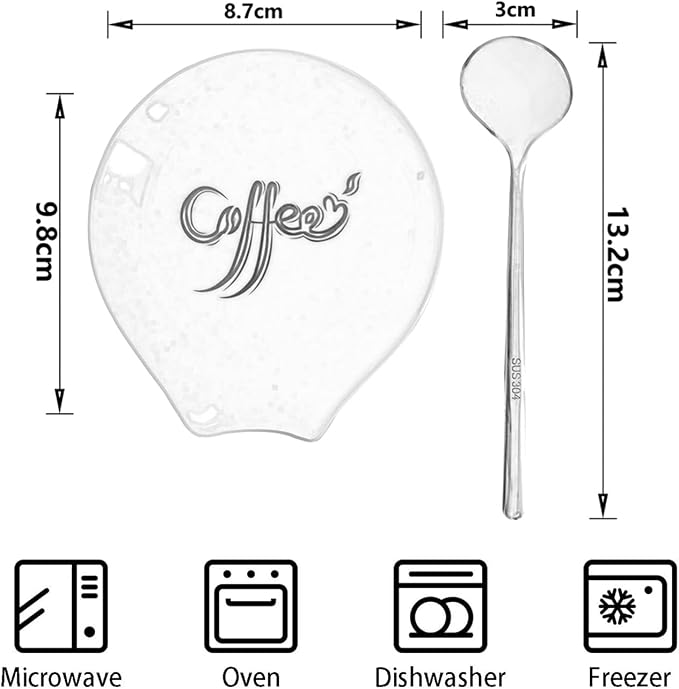 Coffee Spoon Rest, Small Ceramic Coffee Spoon Holder, Porcelain Spoon Holder - Image 4