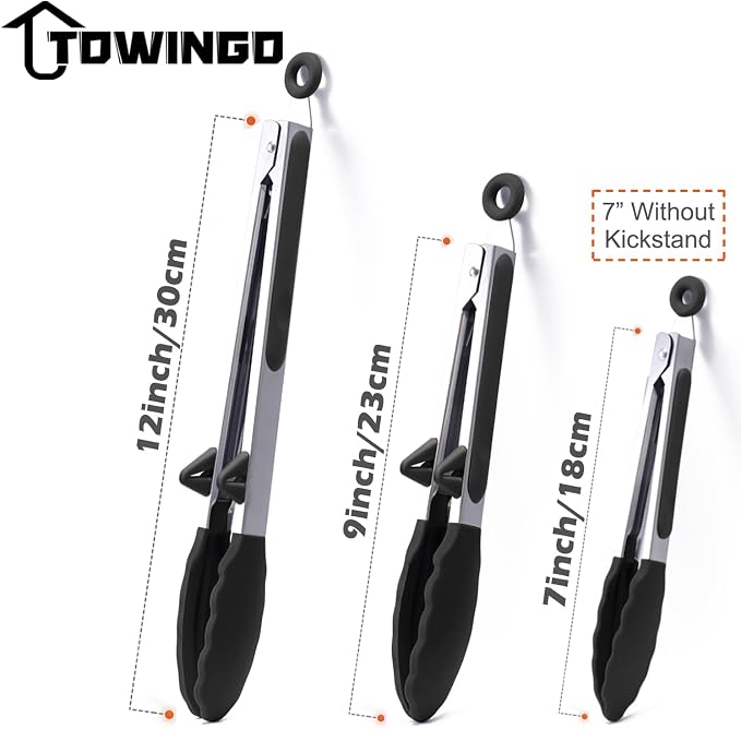 Silicone Kitchen Tongs, Food Grade Small Tong, Mini Serving Tong - Image 4